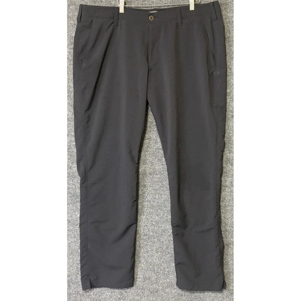 Under Armour Match Play Golf Pants Mens 42/34 Tapered Performance Flat Front